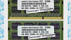 8GB (2X4GB) Memory RAM for Toshiba Satellite L755-S5216 Laptop Memory Upgrade - Limited Lifetime