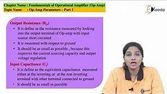 Op amp Parameters Part 1 | Introduction to Operational Amplifiers | Linear Integrated Circuits
