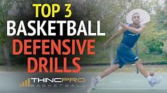 Top 3 BASKETBALL DEFENSIVE DRILLS - How to Improve Quickness for Basketball Defense