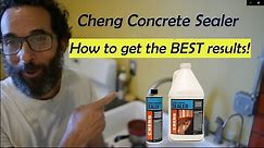 Cheng Concrete Countertop Sealer -- Tips for doing it right