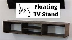 EASY DIY FLOATING TV STAND ✨ Weekend Project!