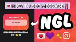How to reply anonymous messages??? New update | Mariel A.