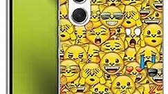 Head Case Designs Officially Licensed Emoji® Cat Full Patterns Soft Gel Case Compatible with Samsung Galaxy A54 5G