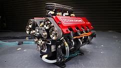 World's Smallest V8 Engine Hits 10,500 RPM on Nitro (1.7 Cu In 28cc)