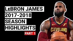 LeBron James 2017-2018 Season Highlights | BEST SEASON (Part 1)