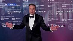 Elon Musk strikes a series of 'embarrassing' red carpet poses