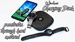 Samsung Galaxy Watch Active 2 & Watch 3 | Wireless Charger Dock Penetrates Through 1" Hard Material