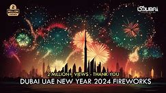 New Year 2024 UAE Fireworks - Dubai Burj Khalifa Palm Jumierah Yas Bay Abudhabi