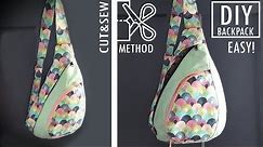 FANTASTIC DESIGN DIY BACKPACK CUT & SEW WAY // Without Difficult Pattern Backpack