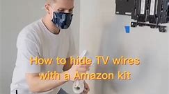 Check out this #amazonfinds for hiding TV wires! #handyman #viral #electrician | Mechanically Incleyend