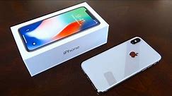 iPhone X 256GB Silver Unboxing