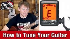 Tuning Guitar - How to Tune Guitar with a Digital Tuner