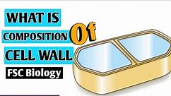 Cell Wall structure and function