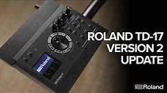 Roland TD-17 Version 2 Roland Cloud Update