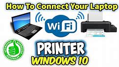 💻How to connect your Computer or Laptop in Wireless / WiFi Shared Printer for Windows 10 Pro