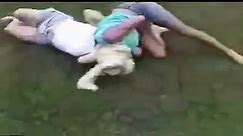 girls fight wrestling match on the grass - best video