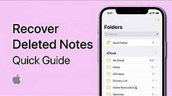 How To Recover Deleted Notes on iPhone (2024)