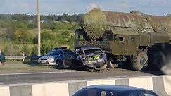 Russia's Doomsday Nuclear Missile Carrier Meets With Accident; Fully-Laden ICBM Launcher Collides With A Vehicle On Highway