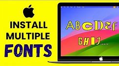 How to Install Fonts in Mac? Add Font in Mac Mini, iMac, MacBook Pro & Air
