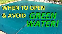 When To Open a Pool With a Mesh Safety Cover?