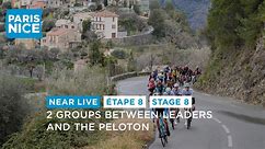 2 groups between Campenaerts and the peloton - Stage 8 - Paris-Nice 2024