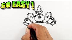 How to draw a crown for a queen | Easy Drawings