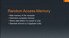 Introduction to Computers - Lesson 2 - Memory Basics