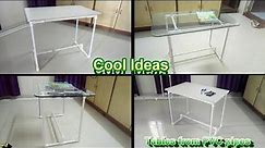 Table from PVC pipes: DIY cool ideas