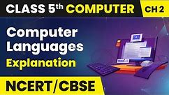 Computer Languages - Explanation | Class 5 Computer Chapter 2