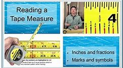 Learn how to Read a Tape Measure - Fraction - Measuring and Marking Lesson Series -