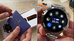 Lige LIGE Men's Smartwatch with Metal Strap 1.39 Inch Military Smart Watch Unboxing and instructions
