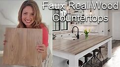 How To Turn Formica Countertops into a French Oak Wood Finish with Retique It's New Countertop Kit