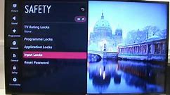 LG TV WebOS Safety Settings and PIN Master Reset