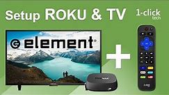 Element TV & Roku box: control with 1-clicktech remote