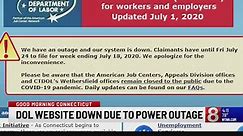 CT Department of Labor website running again after outage