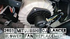 2007-2015 Mitsubishi Lancer CJ | how to replace blower fan
