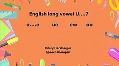 Long U Vowel - u…e/ue/ew/oo