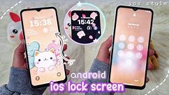 get iOS 17 lock screen style on android ✨️ aesthetic customization