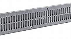 NDS, Gray 241-1 Spee-D Channel Drain Grate, 4-1/8 in. wide X 2 ft. long