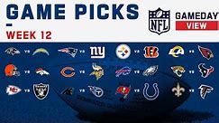 NFL Week 12 Game Picks