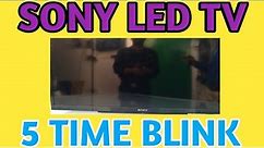 SONY LED TV POWER LIGHT 5 TIME BLINK HOW TO SOLVE || HOW TO REPAIR SONY LED TV ||
