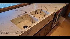 How to do a Pre-Cast Concrete Countertop with Double Sink