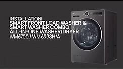 [LG Washer Dryer Combo] How to Install LG Washer/Dryer Combo - WM6700/WM6998