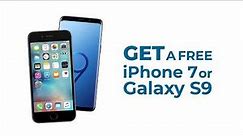 AirTalk is offering FREE iPhone 7 or Samsung S9 & FREE Unlimited Plan Monthly