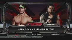 WWE 2k15 PS3 | JOHN CENA Vs ROMAN REIGNS