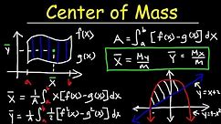 Center of Mass & Centroid Problems - Calculus