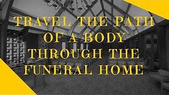Walk through at a funeral home-path of the body