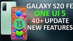 Samsung S20 FE 5G One UI 5 40+ Update Tips, Tricks & Hidden Features Android 13 | NO ONE SHOWS 🔥🔥🔥