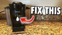 How to Fix Nespresso Machine for Not Pumping Water