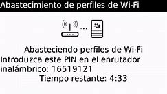 Configuracion Wi-Fi WPS PIN en el Blackberry